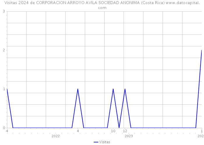 Visitas 2024 de CORPORACION ARROYO AVILA SOCIEDAD ANONIMA (Costa Rica) 