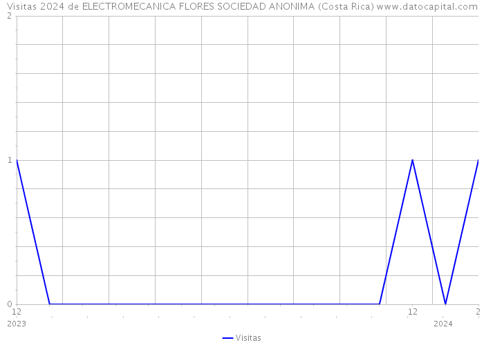 Visitas 2024 de ELECTROMECANICA FLORES SOCIEDAD ANONIMA (Costa Rica) 
