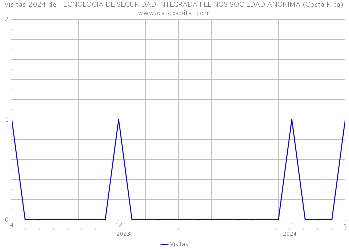 Visitas 2024 de TECNOLOGIA DE SEGURIDAD INTEGRADA FELINOS SOCIEDAD ANONIMA (Costa Rica) 