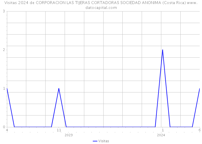 Visitas 2024 de CORPORACION LAS TIJERAS CORTADORAS SOCIEDAD ANONIMA (Costa Rica) 
