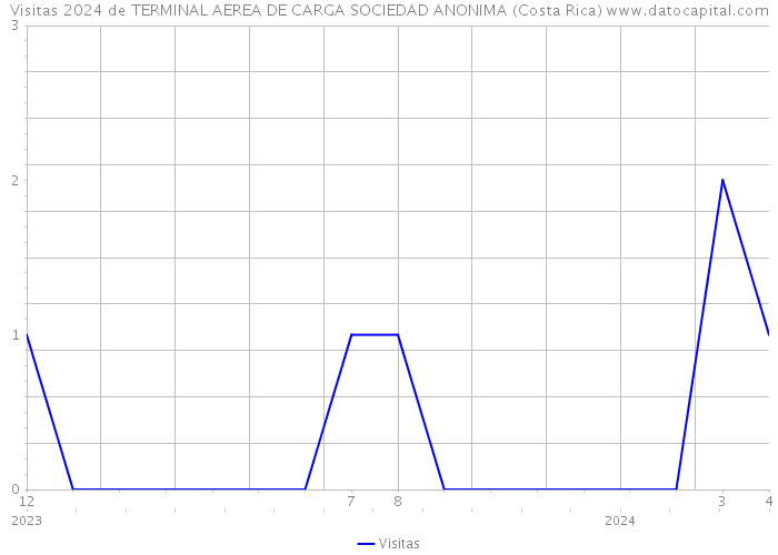 Visitas 2024 de TERMINAL AEREA DE CARGA SOCIEDAD ANONIMA (Costa Rica) 