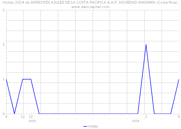 Visitas 2024 de ARRECIFES AZULES DE LA COSTA PACIFICA A.A.P. SOCIEDAD ANONIMA (Costa Rica) 