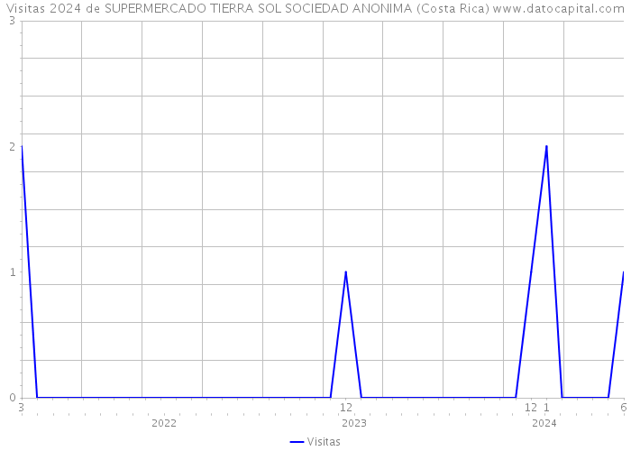 Visitas 2024 de SUPERMERCADO TIERRA SOL SOCIEDAD ANONIMA (Costa Rica) 