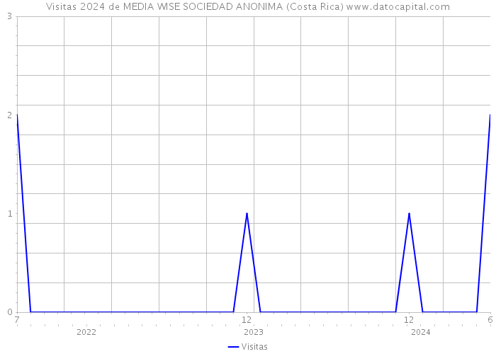 Visitas 2024 de MEDIA WISE SOCIEDAD ANONIMA (Costa Rica) 