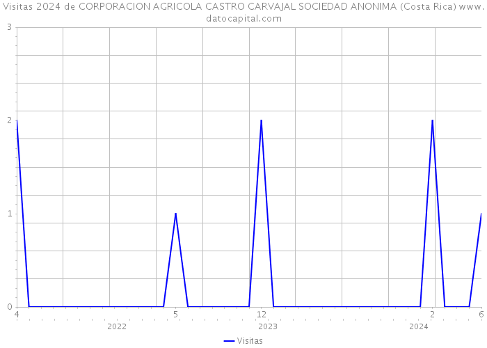 Visitas 2024 de CORPORACION AGRICOLA CASTRO CARVAJAL SOCIEDAD ANONIMA (Costa Rica) 