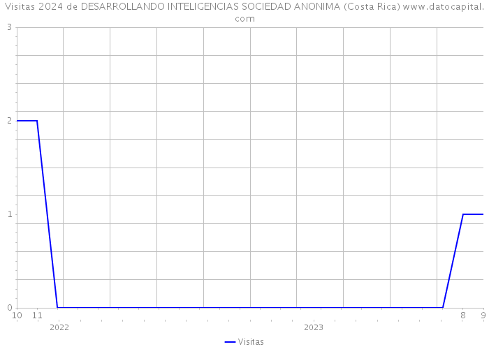 Visitas 2024 de DESARROLLANDO INTELIGENCIAS SOCIEDAD ANONIMA (Costa Rica) 